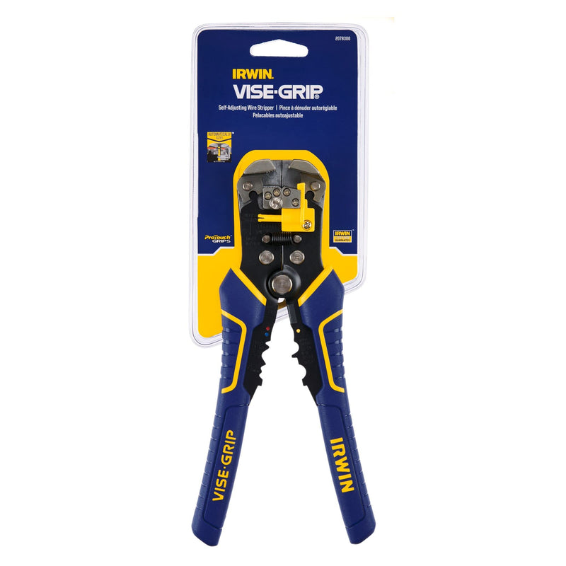 IRWIN VISE-GRIP Wire Stripper,2 inch Jaw,Cuts 10-24 AWG,ProTouch Grip for Maximum Comfort (2078300),(Pack of 2) 8" (200mm) (Pack of 2) Wire Stripper Only