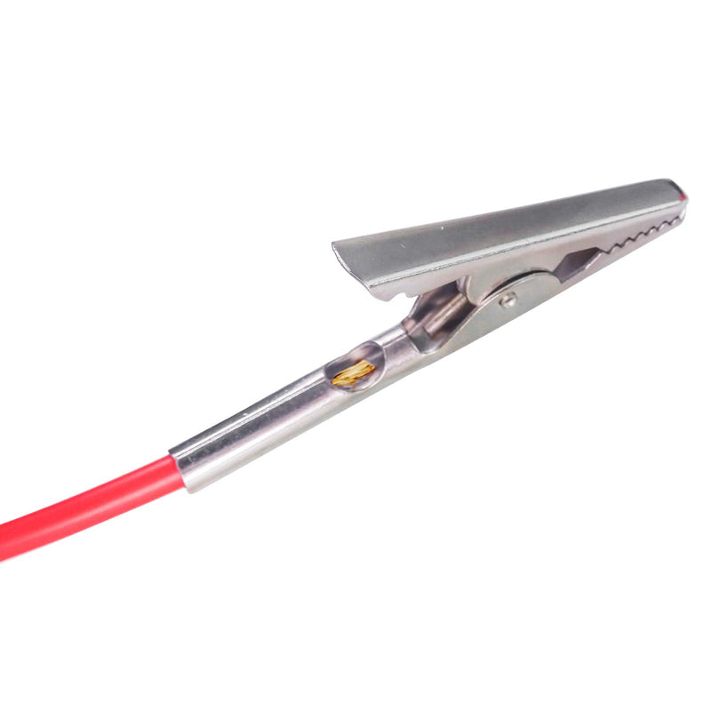 [Australia - AusPower] - 10PCS PVC Insulated Nickel Plated Copper Red Black Alligator Clips rocodile Clamps Jaws Connect Test Leads for Home Electrical Application Electrical Laboratory 