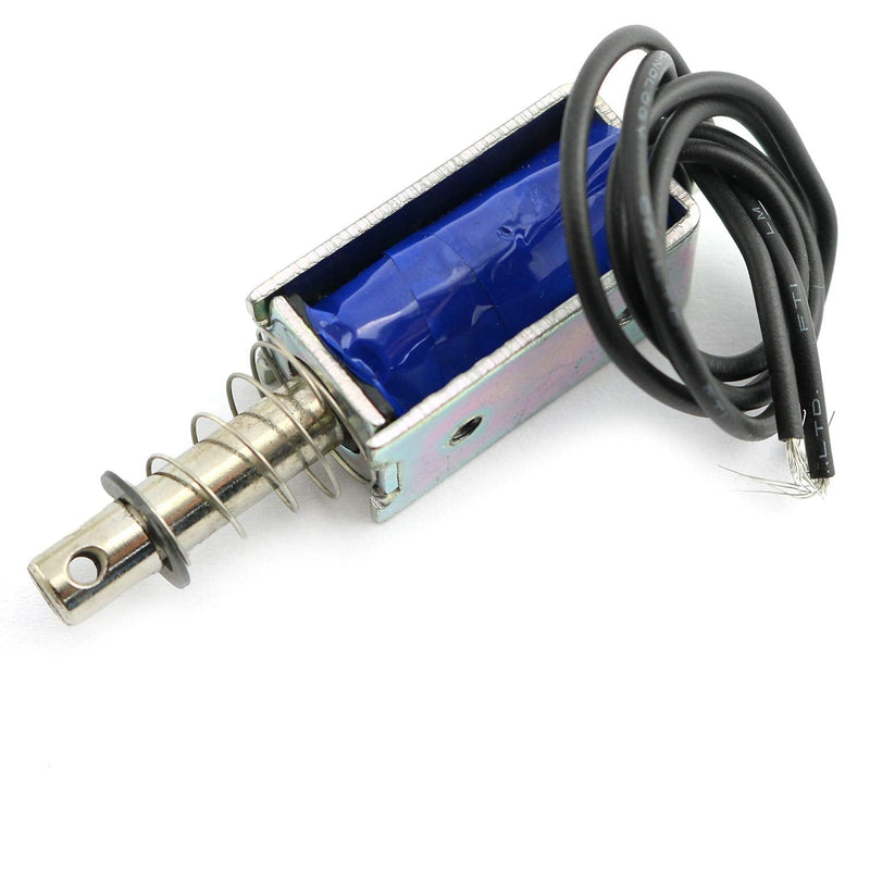 [Australia - AusPower] - 1Pcs DC 12V Push Pull Type Frame Electromagnet JF-0530B keepping Force 5N Travel 10mm Linear Solenoid 