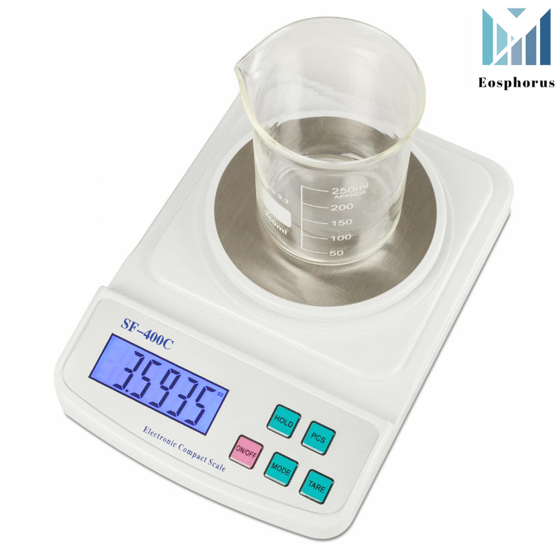 [Australia - AusPower] - Eosphorus Science Digital Scale Mass Balance Chemistry Laboratory Digital Scale Gram Scale 0.01g Accuracy  Ounces and Grams Scale 