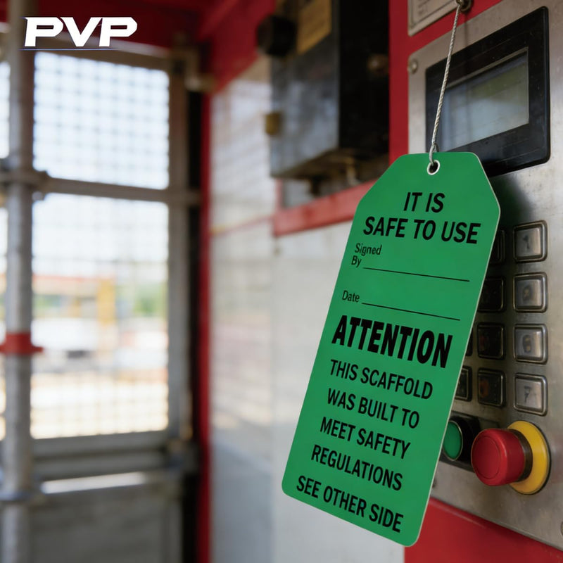25 Set Danger Caution Attention Sign Scaffold Status Tag Do Not Alter OSHA Safety Inspection Warning Sign Tag Card for Out of Service, Equipment Repair