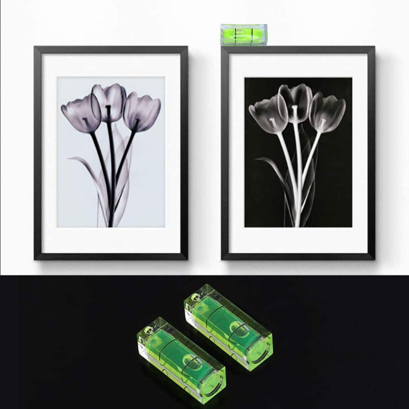 5 Pieces 15 × 15 × 40 mm Square Mini Spirit Level Bubble Small Level Instrument Balance Bubble Small Level