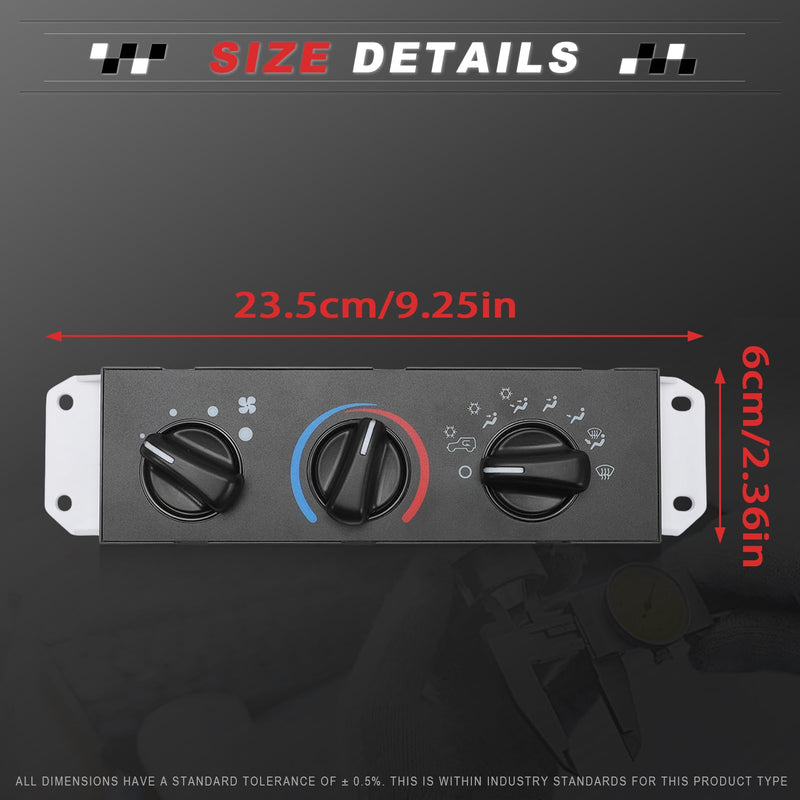 [Australia - AusPower] - HVAC A/C Heater Control Panel Switch Compatible with Jeep Wrangler TJ 1999-2004 Blower Motor Switch 55037473AB BL101 HS-373 