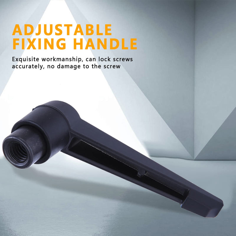 [Australia - AusPower] - 4PCS Universal Clamping Lever Handle, Adjustable Fixing Handle Female Thread, Stainless Steel, Black, M4, M5, M6, M8, M10, M12 