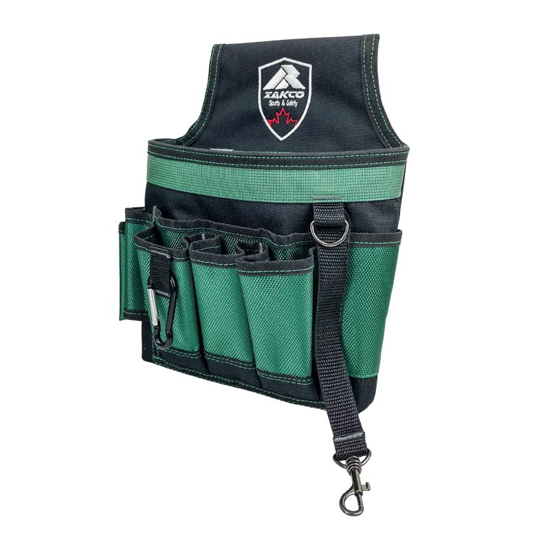ZAKCO green polyester electrician tool pouch with utility holster design