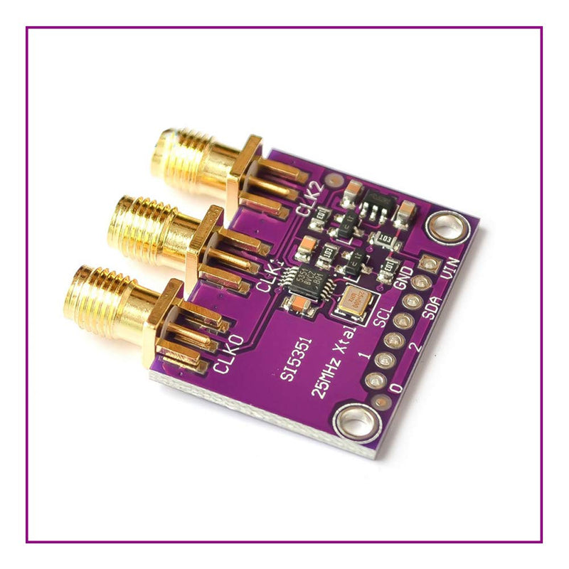 [Australia - AusPower] - 3Pcs Si5351 I2C 25MHz Programmable Clock Generator Breakout Board 8KHz to 160MHz High Frequency Signal Generator Fit for Replacing Crystals PLLs 