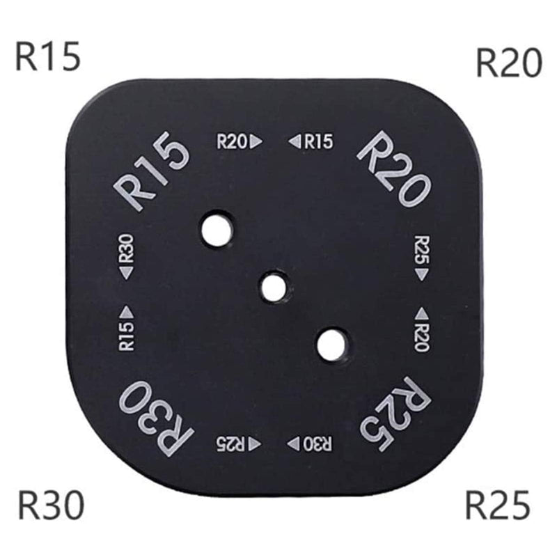 [Australia - AusPower] - 8 in 1 Router Templates, Aluminium Alloy, Radius Jig Router Templates, Radius Half Round Corner Radius Quick Jig Router Table Templates (R15/20/25/30+T15/20/25/30) 