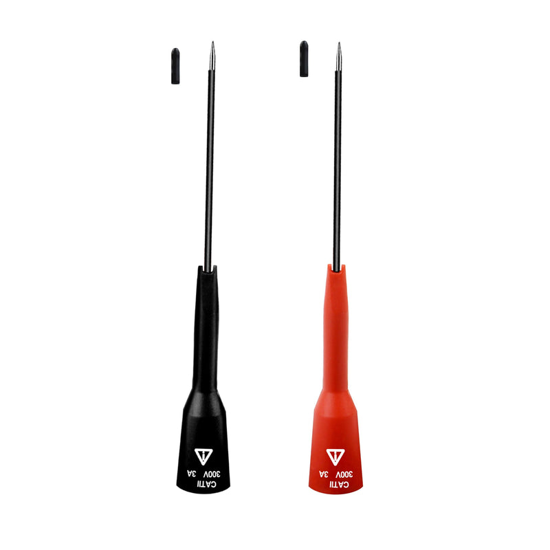 [Australia - AusPower] - ZIBOO KIT-15 Test Lead Set,for with Fluke Ideal Simpson,Digital Multimeter,Clamp Meter with Threaded Alligator Clips, 4mm Banana Test Lead Probe Clip Suitable Substitute Klein Tools 69410 ZIBOO KIT-15 