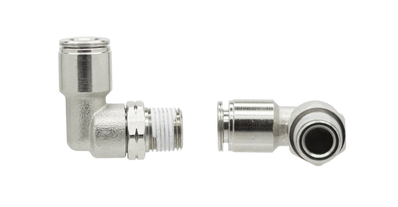 [Australia - AusPower] - PneumaticPlus PN15 Series Push to Connect Tube Fitting, Male Elbow (1/4" Tube X 1/8" NPT) - Pack of 5 1/4" Tube X 1/8" NPT 