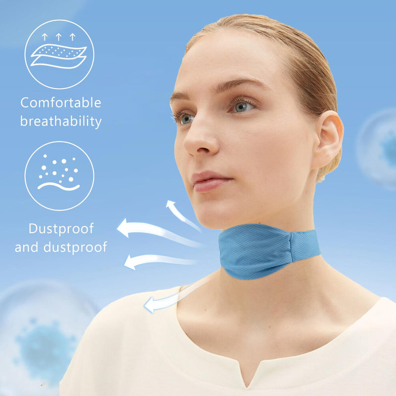 2 Pieces Tracheostomy Covers for Tracheostomy Neck Stoma, Dustproof Shield, Neck Trachea Protection, Adjustable Tracheostomy Accessories, Breathable Tracheostomy Care Kits for Men and Women