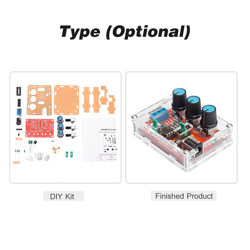 [Australia - AusPower] - Weytoll XR2206 Signal Generator Function Generator Kit Sinus/Triangle/Square Output 1 Hz-1 MHz Adjustable Frequency Amplitude (DIY Kit Finished Product) Fertigprodukt 