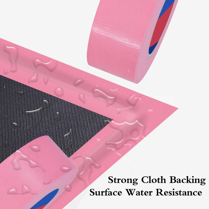 Pink Heavy Duty Duct Tape, 2 Inch x 55 Yards, Industrial Grade Waterproof & UV Resistant, Strong Adhesive for Indoor Outdoor Repairs, Crafts, Home Improvement, Moving Packing and DIY Projects 2Inch x 55 Yards Pink 1