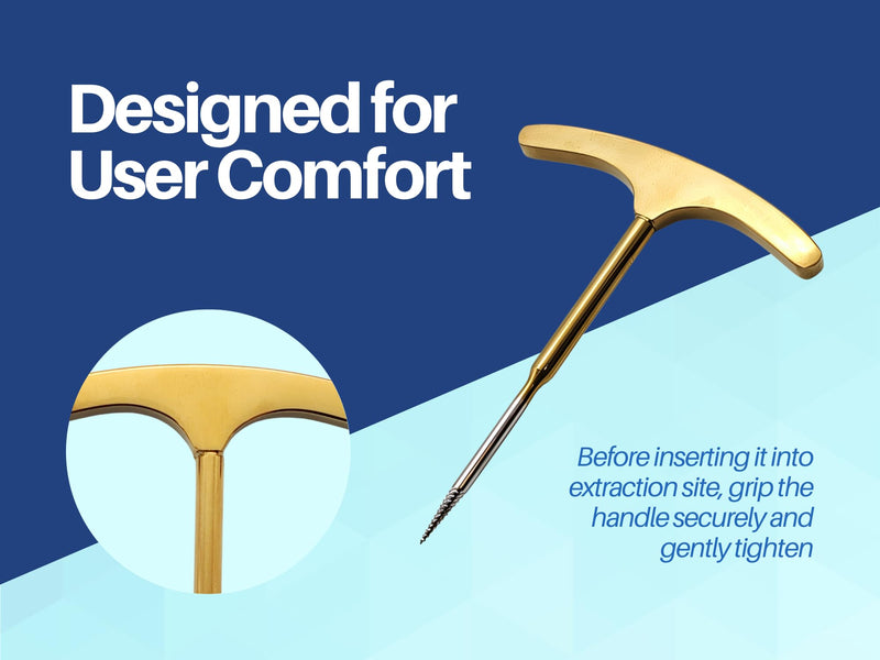 [Australia - AusPower] - Dental Root Extraction Screw Elevator Ergonomic Handle Artman Brand 