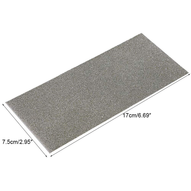 [Australia - AusPower] - Rectangle Diamond, Thin Grinding Polishing Diamond Square Knife Tool Sharpening Stone Whetstone 80-3000 Grit for Outdoor Kitchen Grinding Tool (80 Mesh) 80 mesh 