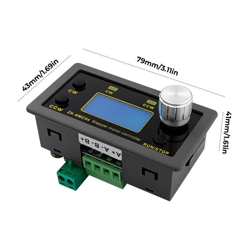 [Australia - AusPower] - Stepper Motor Driver Controller for Nema 17/23/34 Stepper Motor, Integrated with LCD Display 6.6A Current, 64 Micro-Step, TTL Serial Control for CNC, 3D Printer, Automation for 42 57 86 Stepper Motor 