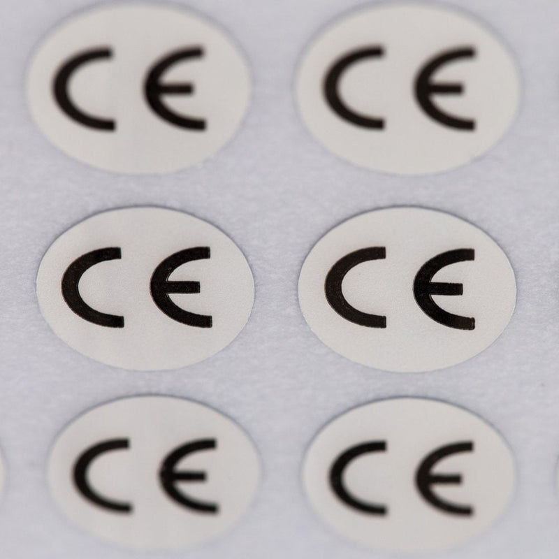 justlabel 1000pcs CE Sticker CE Marks CE Adhesive Sticker Round Shape Diameter 1CM