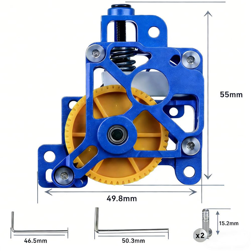 for Bambu Lab X1/P1 Series Extruder Upgrade Kit, CNC Metal Hardened Steel Lightweight High Strength 3D Printer Accessory Extruder Replacement