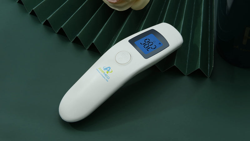 [Australia - AusPower] - Amplim 2-Pack Hospital & Medical Grade Non Contact Digital Infrared Forehead Thermometer for Babies, Kids, and Adults. 