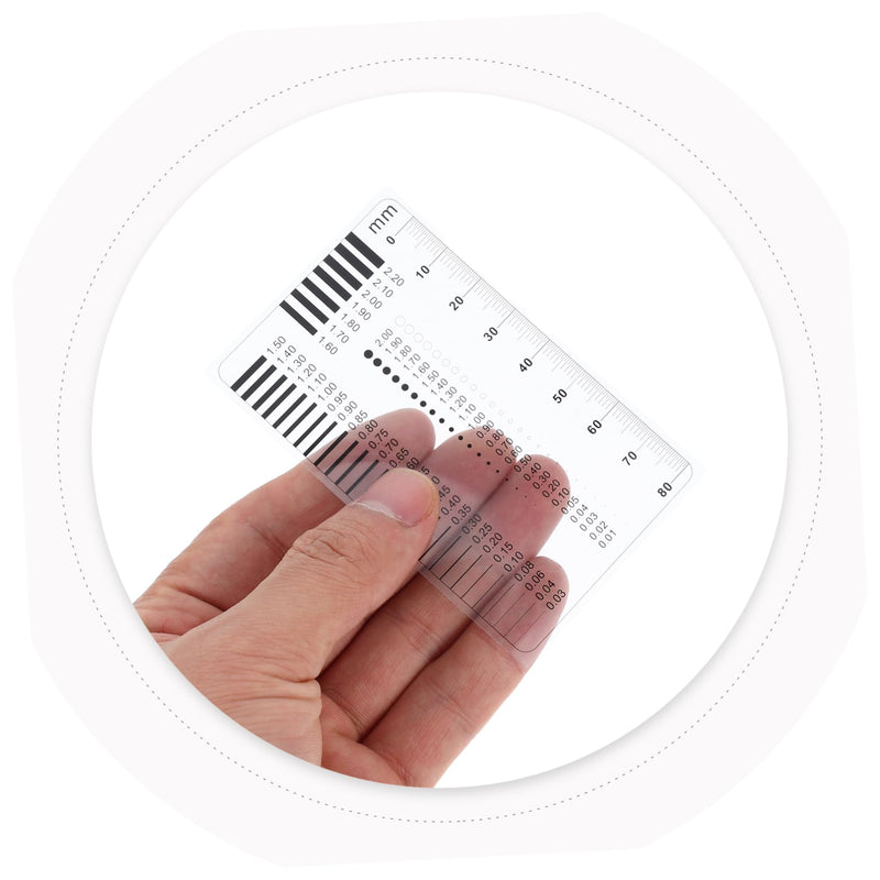 [Australia - AusPower] - SOLUSTRE High-precision crack width gauge for concrete, scratch and point measuring tool, ruler for accurate testing of surface defects, sec size estimates and error detection meter 