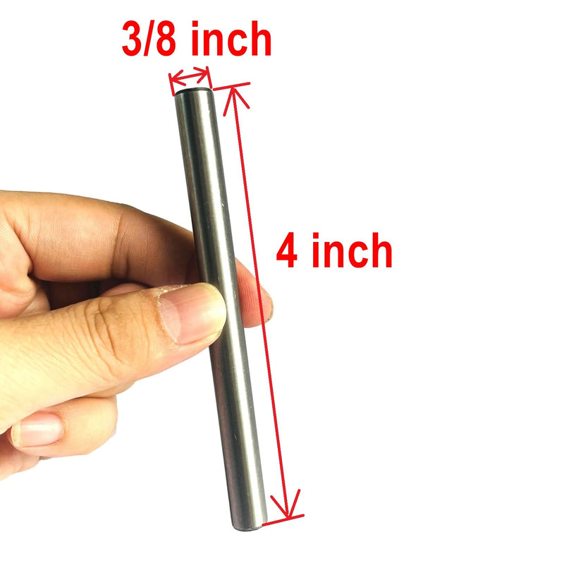[Australia - AusPower] - 6pcs 3/8 x 4 Dowel Pins,3/8 inch x 4 inch Metal Dowel pins Shelf Pegs 3/8,Support Shelves,Bearings Alloy Steel Wood Bunk Bed peg 3/8 x 4 Inch 