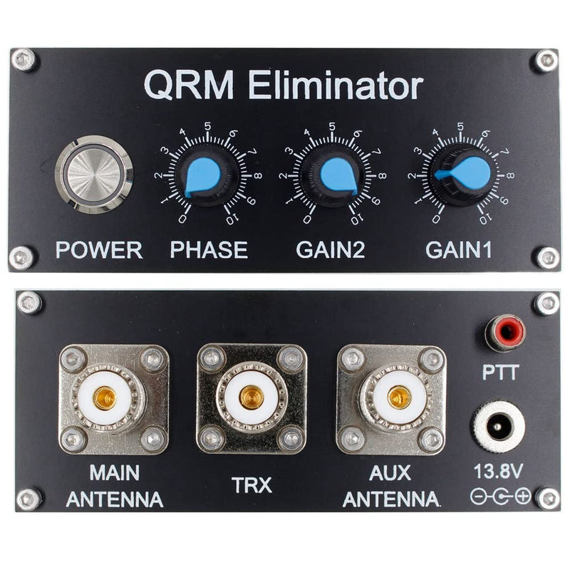 QRM Eliminator Bands HF X-Phase 1MHz to 30MHz Signal Suppressor QRM Aluminum Alloy Signal Remover with Dial and Button