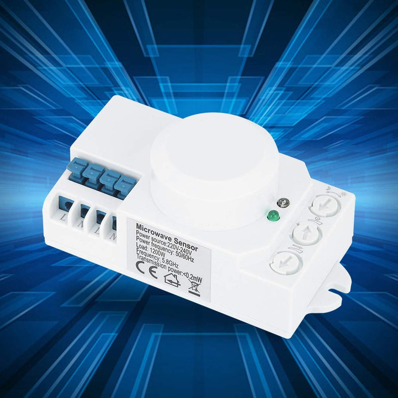 [Australia - AusPower] - 5.8GHz Microwave Sensor Switch Lighting Sensor Body Motion Car Detector Light Switch AC 220V-240V SK-805 