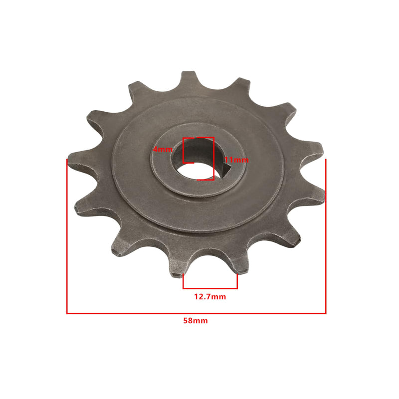 [Australia - AusPower] - Create idea 2 Pcs 13 Tooth Sprocket Bicycle Chain Gear Replacement Part Pinion Sprocket Electric Scooter Motor 13 Tooth 11mm ID Sprocket for 1016Z2 Z3 1018 Geared Motors 