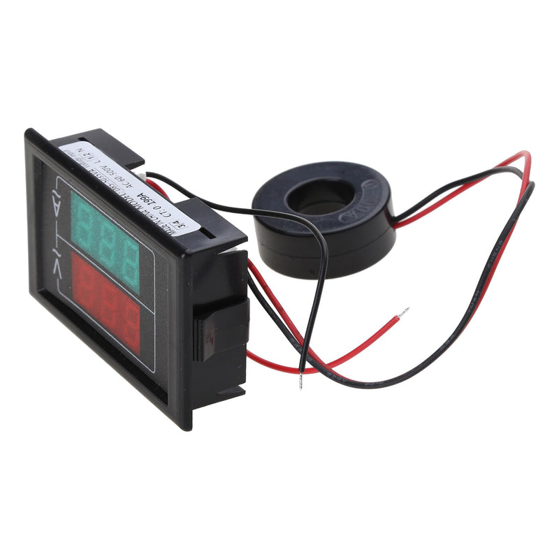 [Australia - AusPower] - Volts Amp Meter, 500V 100A Digital Voltmeter Ammeter Panel,LED 2in1 Multimeter, 2-Wire Voltage Amperages Tester Gauges, 4*1.6*6.3cm, As shown in the picture 