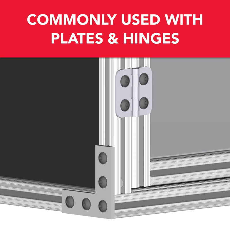 [Australia - AusPower] - 8020, 3286, 15 Series Steel 1/4-20 Centered Slide in Economy T Nuts Hardware Nuts for 80/20 1.5" Aluminum Extrusions (25 Pack) 25 