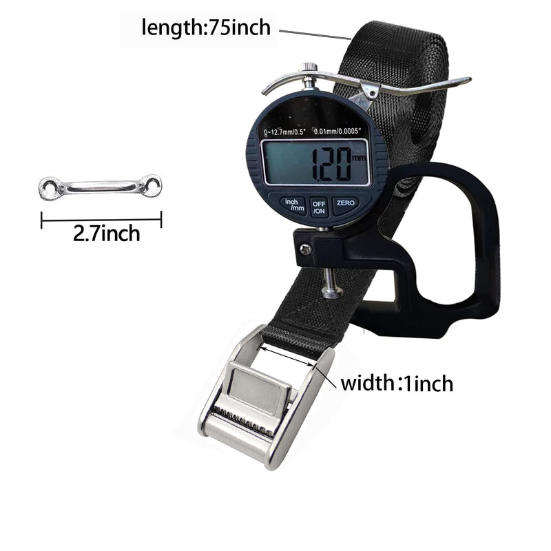 [Australia - AusPower] - Battery Tie Down Straps for Boats,Stainless Steel Cam Buckle Straps,Cooler Tie Down Kit with Stainless Brackets and SS Screws Used for Fuel Tank, Cooler, YETI, RTIC, RV and More 2 
