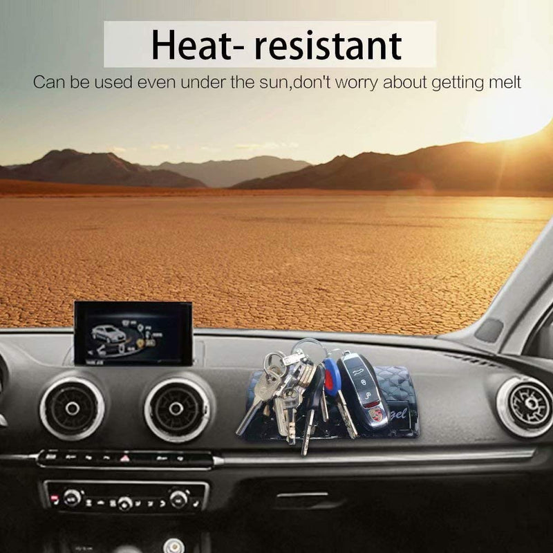 [Australia - AusPower] - Sticky Dash Pad (4 Pack), Removable and Traceless Car Dashboard Mat with Heat Resistant, Sticky Non-Slip Dashboard Gel Pad for Cell Phone, Sunglasses, Keys, Coins and More (Size: 5.9" x 3.5") middle 