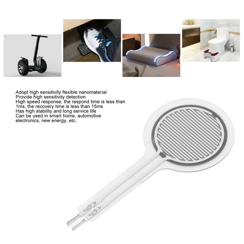 [Australia - AusPower] - High Sensitivity Thin Film Pressure Sensor, Flexible & Waterproof, 50Kg Measurement Range, Quick Response, for Smart Home, Automotive Electronics, 
