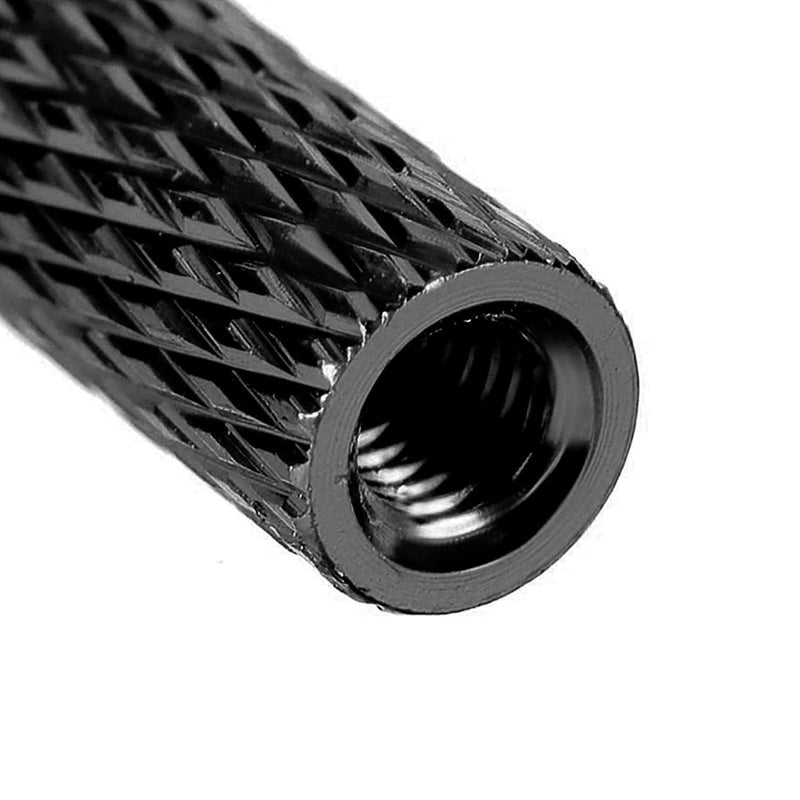 100Pcs M3X15 OD=5mm Aluminum Knurled Standoffs for RC/Drone/Quadcopter/FPV/Racing Car/Simracing/Mechanical Accessories Model Parts (Knurled Standoff 15mm,Black,100) Knurled Standoff 15mm 100