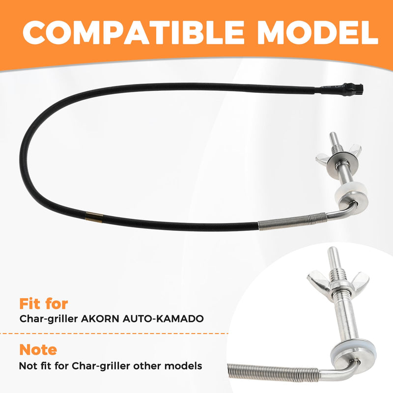 [Australia - AusPower] - Mgoodoo E6480 Spring Design Heat Sensor RTD Temp Probe Compatible with Char-Griller AKORN AUTO-KAMADO (2 Pack) 