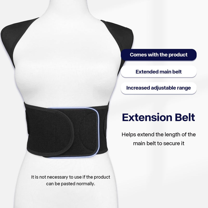 [Australia - AusPower] - Posture Corrector for Women and Men,Adjustable Shoulder Straightener,Back Support Brace,Upper Spine scoliosis, hunchback Large 