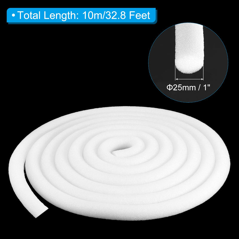 [Australia - AusPower] - PATIKIL 1 Inch x 32.8 Feet Backer Rod for Gaps and Joints, Foam Rope Caulk Crack Joint Filler Roll Seal Weather Strip for Home Construction Car, White 