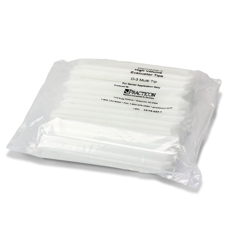 [Australia - AusPower] - Practicon Unscented Max-Vac Evacuator Tips, Dental High Volume Evacuator Disposable Tip, 50 Pack 
