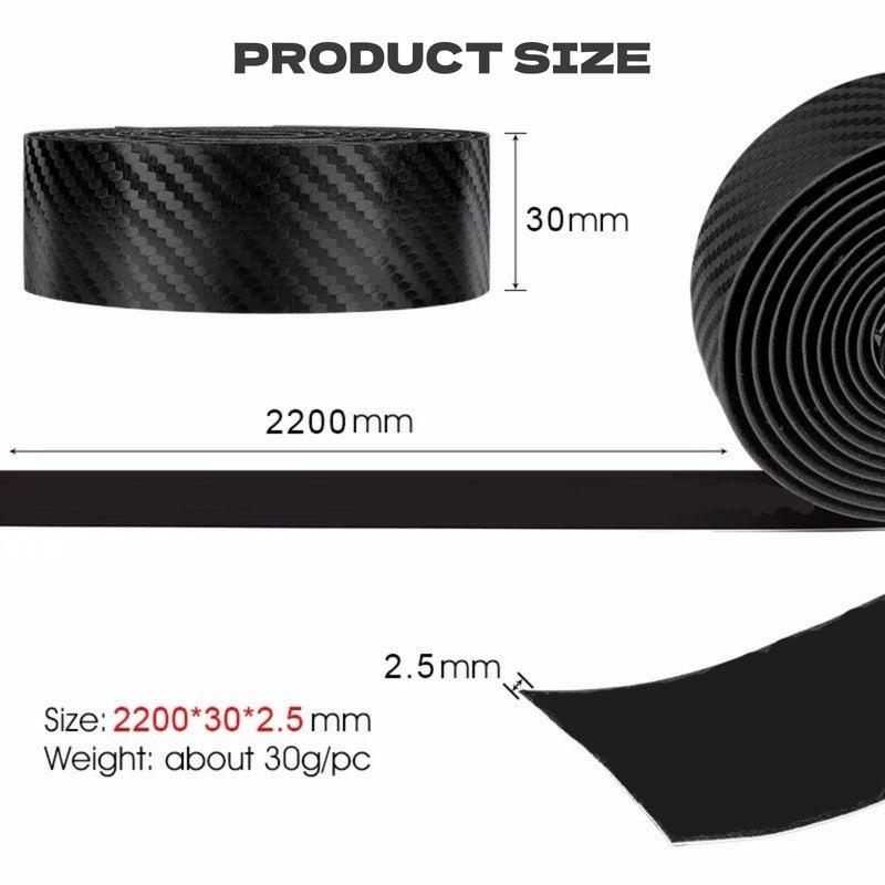 Bike Handlebar Tapes with Carbon Fiber Pattern Soft PU+EVA Material 220CM Lightweight Shock Absorption Wear Resistant Wrap Tape for Road Mountain Bicycle (White) White