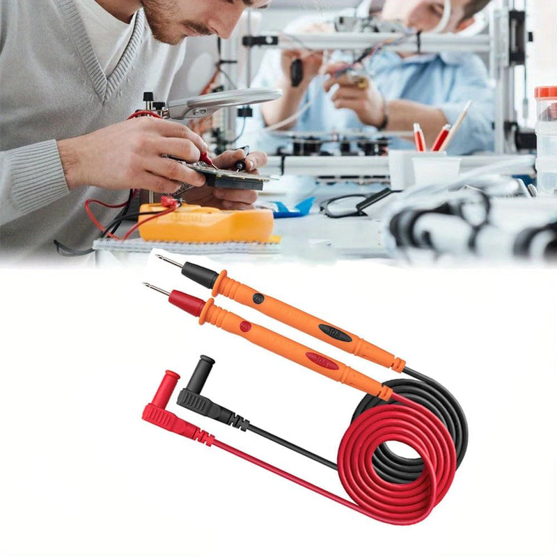 [Australia - AusPower] - Multimeter, Precision Sharp Lead 1000V 20A Digital Multi Meter Clamp Tester Probe Test Probes Leads, Test Extension, Multimeter Accessories (Red&Black Kit 10A-4) 