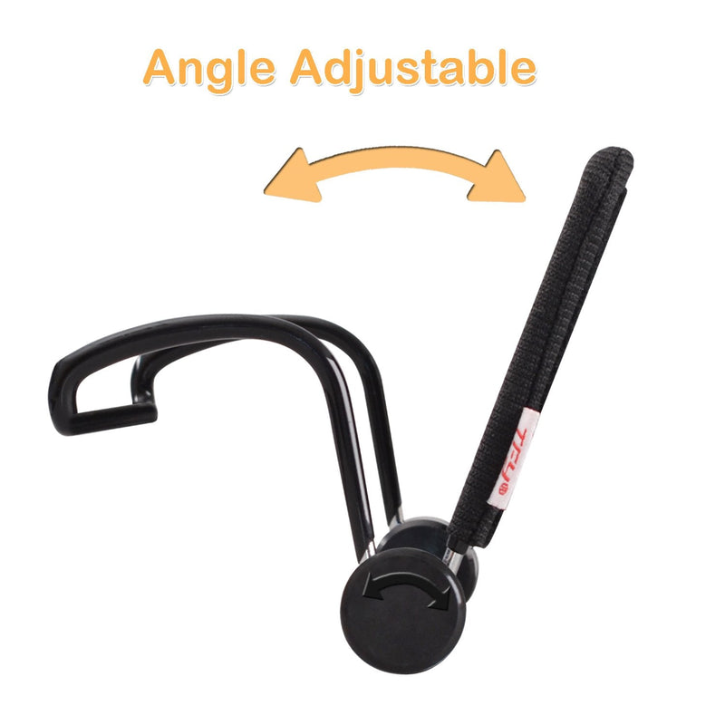 [Australia - AusPower] - TFY Universal Car Headrest Mount Holder with Angle- Adjustable Holding Clamp for 7-9 Inch Swivel Screen Portable DVD Players, Black 