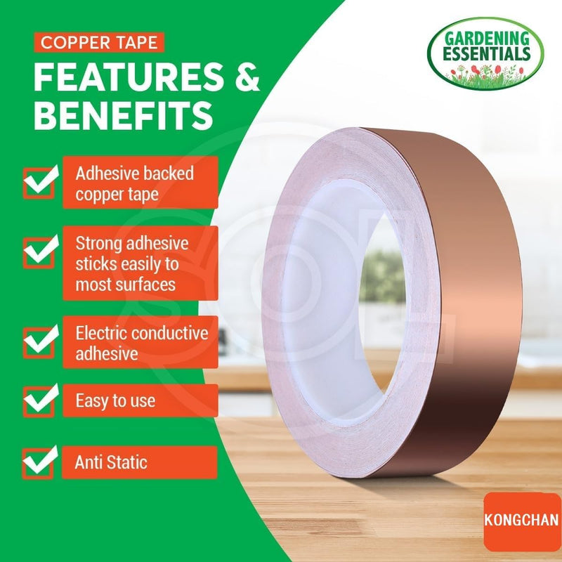 [Australia - AusPower] - Copper Tape(2/5inchX82FT),Copper Foil Tape with Conductive Adhesive for Guitar,EMI Shielding,Electrical Repairs-Enhance Stability, Grounding, Crafts, DIY 2/5inchX82FT 