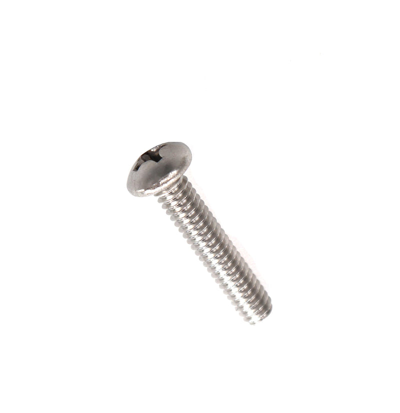 [Australia - AusPower] - binifiMux 50pcs 1/4-20 Inch Round Head Phillips Machine Screws Assortment Kit, 304 Stainless Steel Silver Tone, 1/4 x 3/4,1,1-1/8,1-5/8,2 Inch 1/4 x 3/4,1,1-1/8,1-5/8,2 Inch(50pcs) 