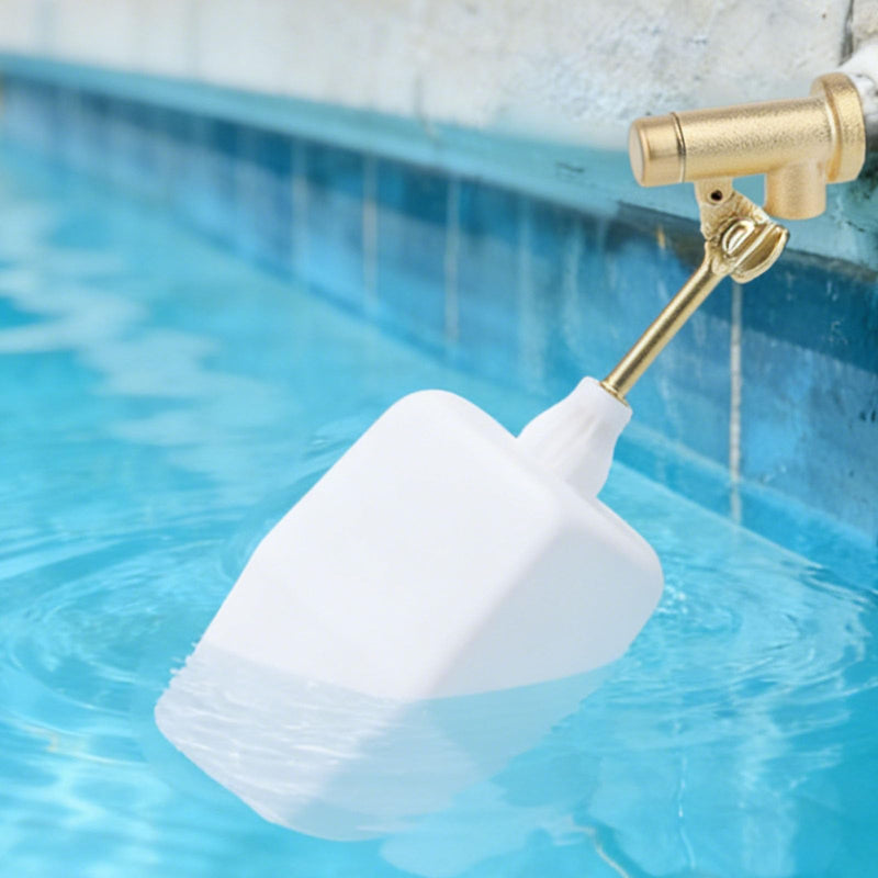 [Australia - AusPower] - 3/8" Water Float Valve, Automatic Water Level Control Valve with Adjustable Arm for Pools Fountains Tanks & Auto-Fill Systems 