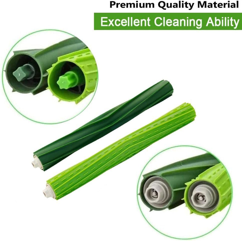 [Australia - AusPower] - Replacement Parts for iRobot Roomba s9 (9150) s9+ s9 plus (9550) S-Series Vacuum Cleaner 24 Pack, 2 Pack of Multi-Surface Rubber Roller Brushes, 6 Filters, 6 Side Brushes, 6 Dust Bags and 2 Tools 2+6+6+6 