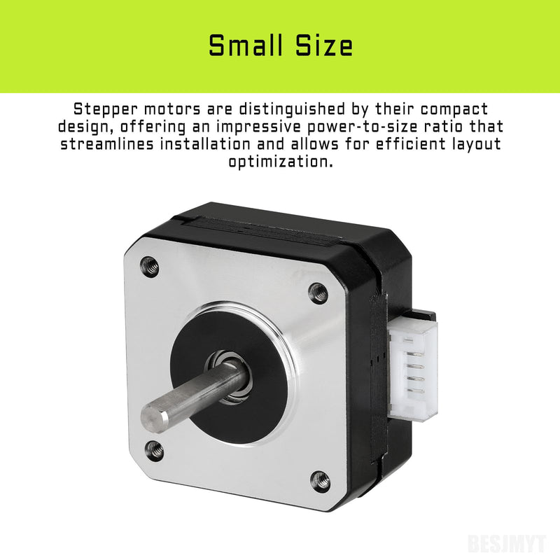 [Australia - AusPower] - Nema 17 Stepper Motor 3PCS High Accuracy 145mNm/20.53oz.in High Torque 20.5mm(0.81inch? Bipolar 1A-3.5V 1.8 Degree 2 Phase 4 Lead for 3D Printer/CNC Machine Tool 