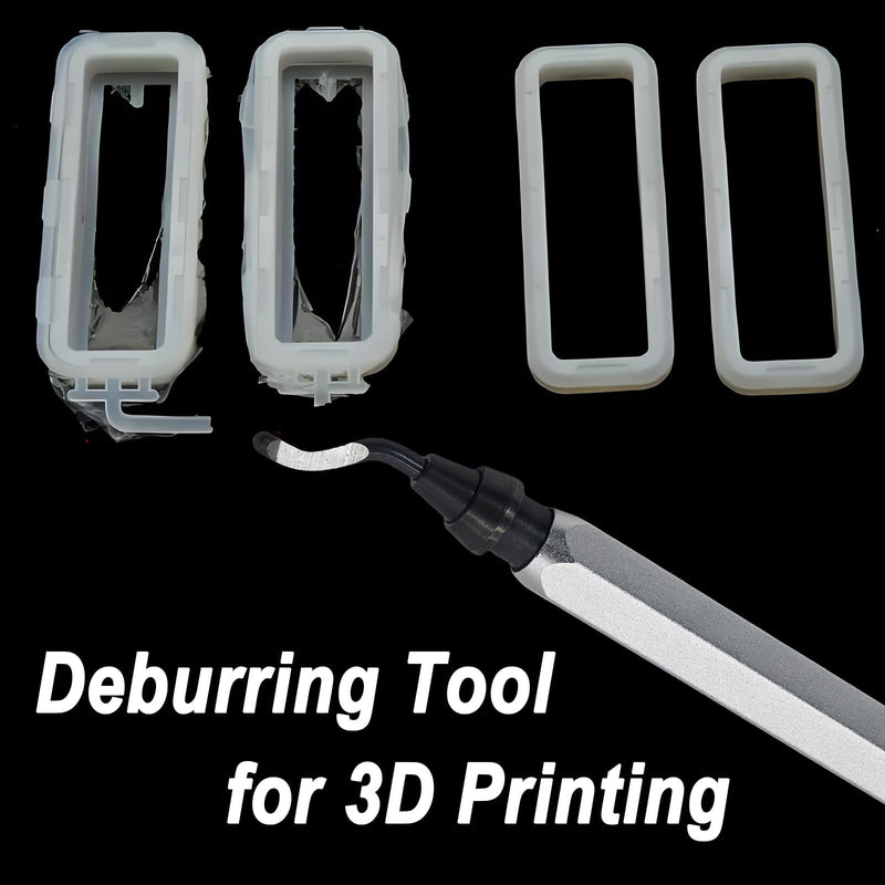 Swivel Deburring Tool & 10 Extra Heavy Duty HSS Blades, Deburring Tool 3D Printing for Metal, Resin, PVC Pipes, Copper, Plastic - 3D Printer Tools, Burr Reamer Tool, Pipe Deburring Tool 10 BS1010 Blades