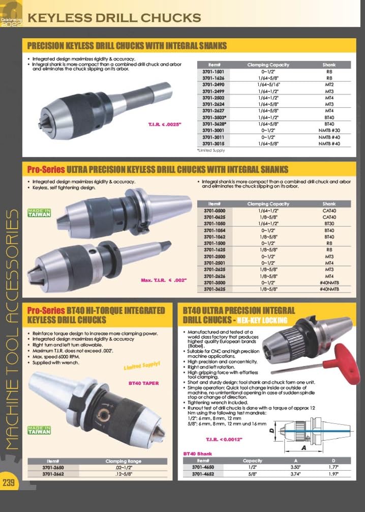 [Australia - AusPower] - HHIP 3900-1763 NMTB 30 Taper to Jacobs JT3 Arbo JT3 Jacob Taper Taper 30 