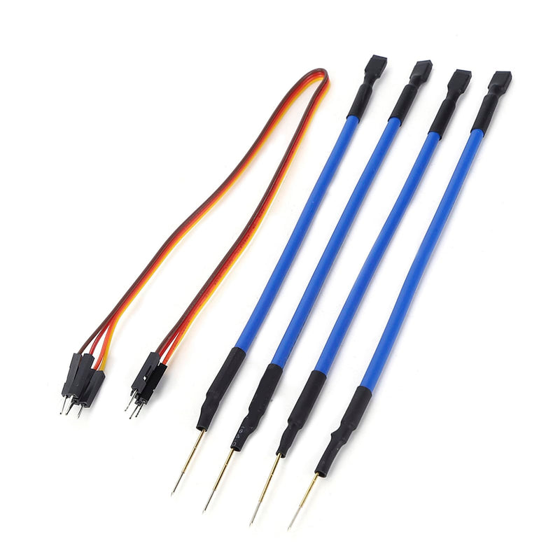 [Australia - AusPower] - Car LED Probe Pens, 8 Pcs Car LED BDM Frame 4 Probes Pens with Connect Cable for Ktag Kess V2 Fgtech BDM100 