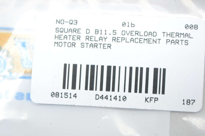 [Australia - AusPower] - Square D B11.5 Overload Contact Element 