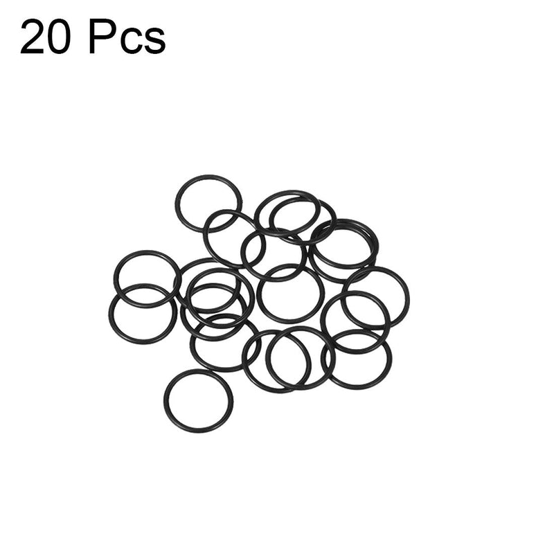[Australia - AusPower] - uxcell Nitrile Rubber O-Rings 9mm OD 7mm ID 1mm Width, Metric Sealing Gasket for Automotive Machine Plumbing, Pack of 20 7mmx9mmx1mm 